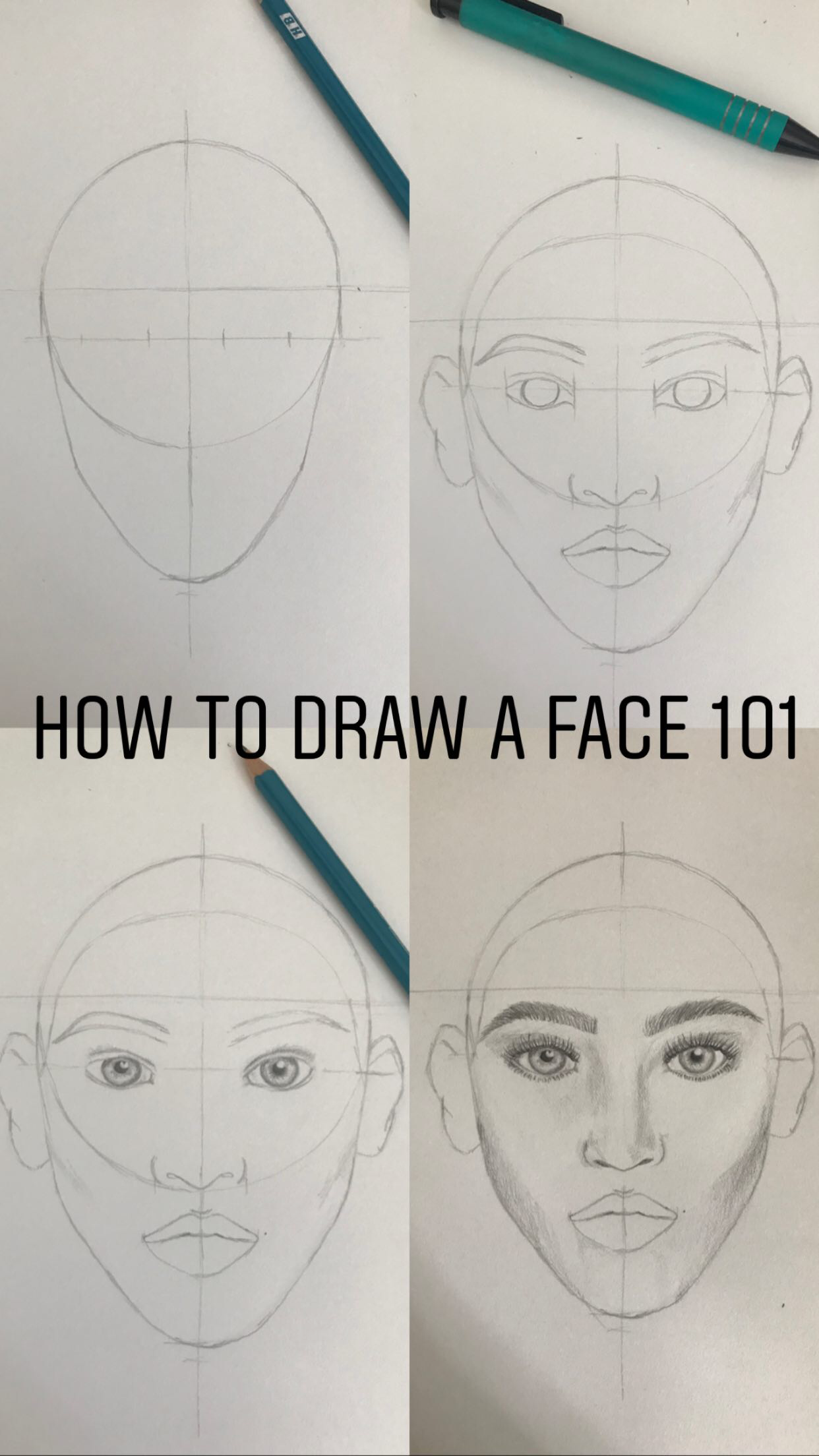 How to draw a face - 101
